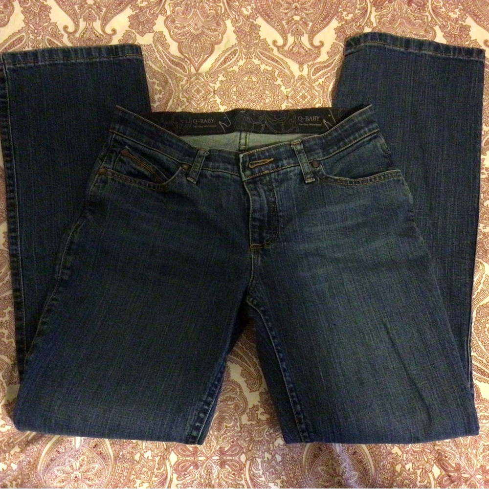 EUC Wrangler Q-Baby Dark Wash Denim Jeans